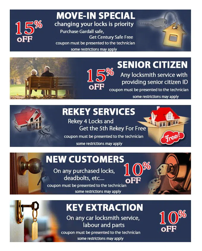 Locksmith Master Shop Doylestown, PA 215-712-1141 - coupon21-set-five